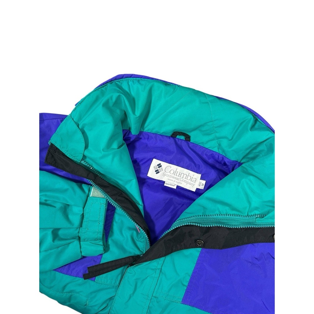Columbia Vamoose Purple/Green Full Zip Outer Layer Jacket Men's Medium - Picture 3 of 7